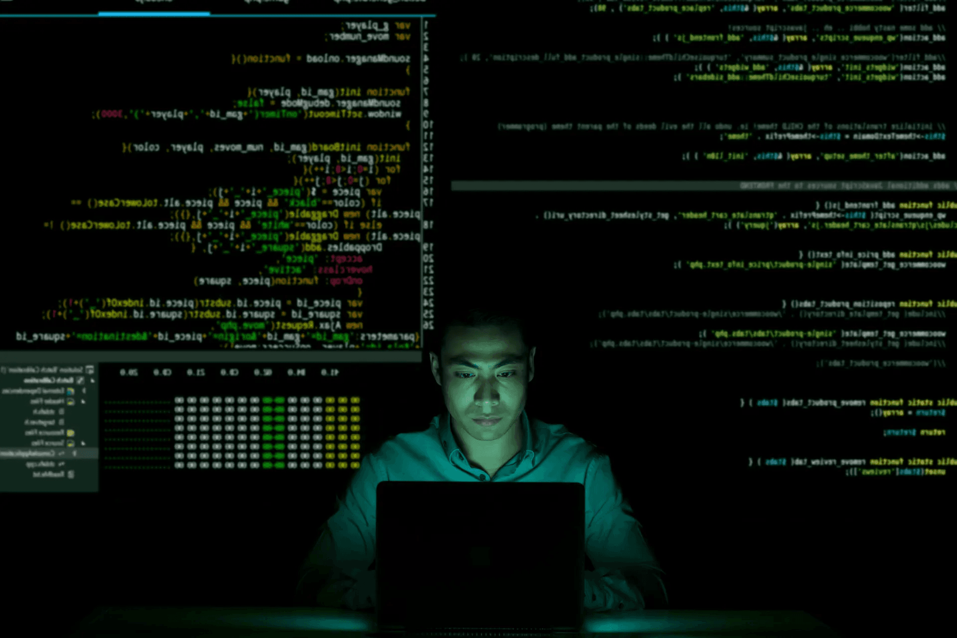 person working